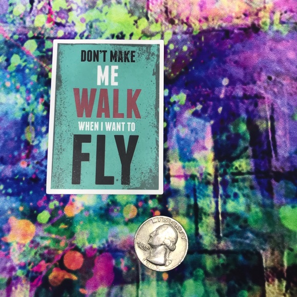 Fly Motivational Mini Poster Stickers Decor - Picture 3 of 4